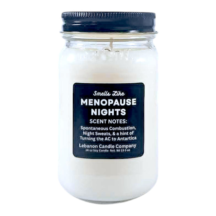 Menopause Nights Funny Candle