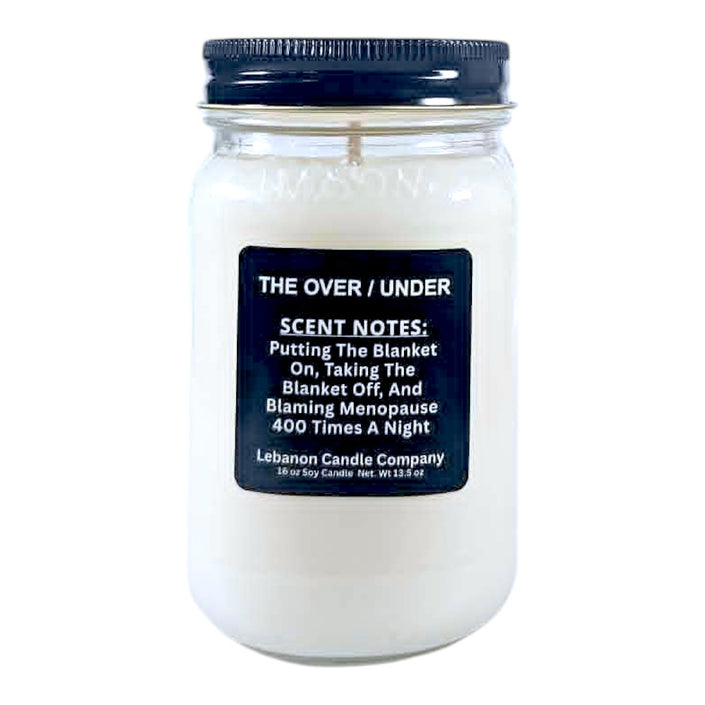 The Over Under Menopause Funny Candle