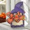 Halloween Witch Wooden Dough Bowl Candle