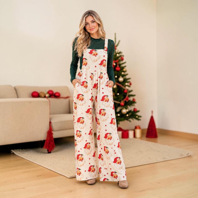 Vintage St. Nick Holiday Overalls