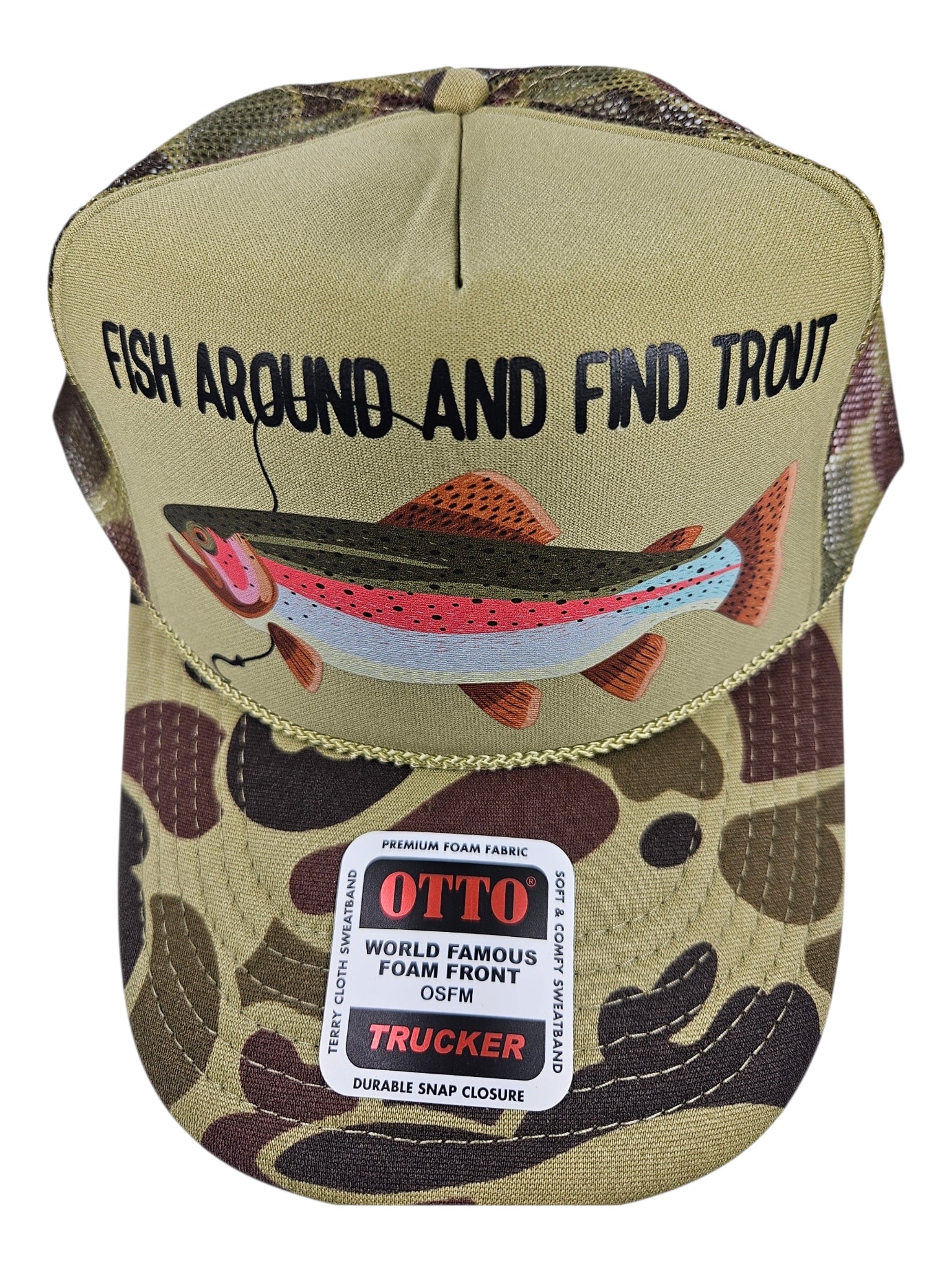 Fish Around and Find Trout Trucker Hat