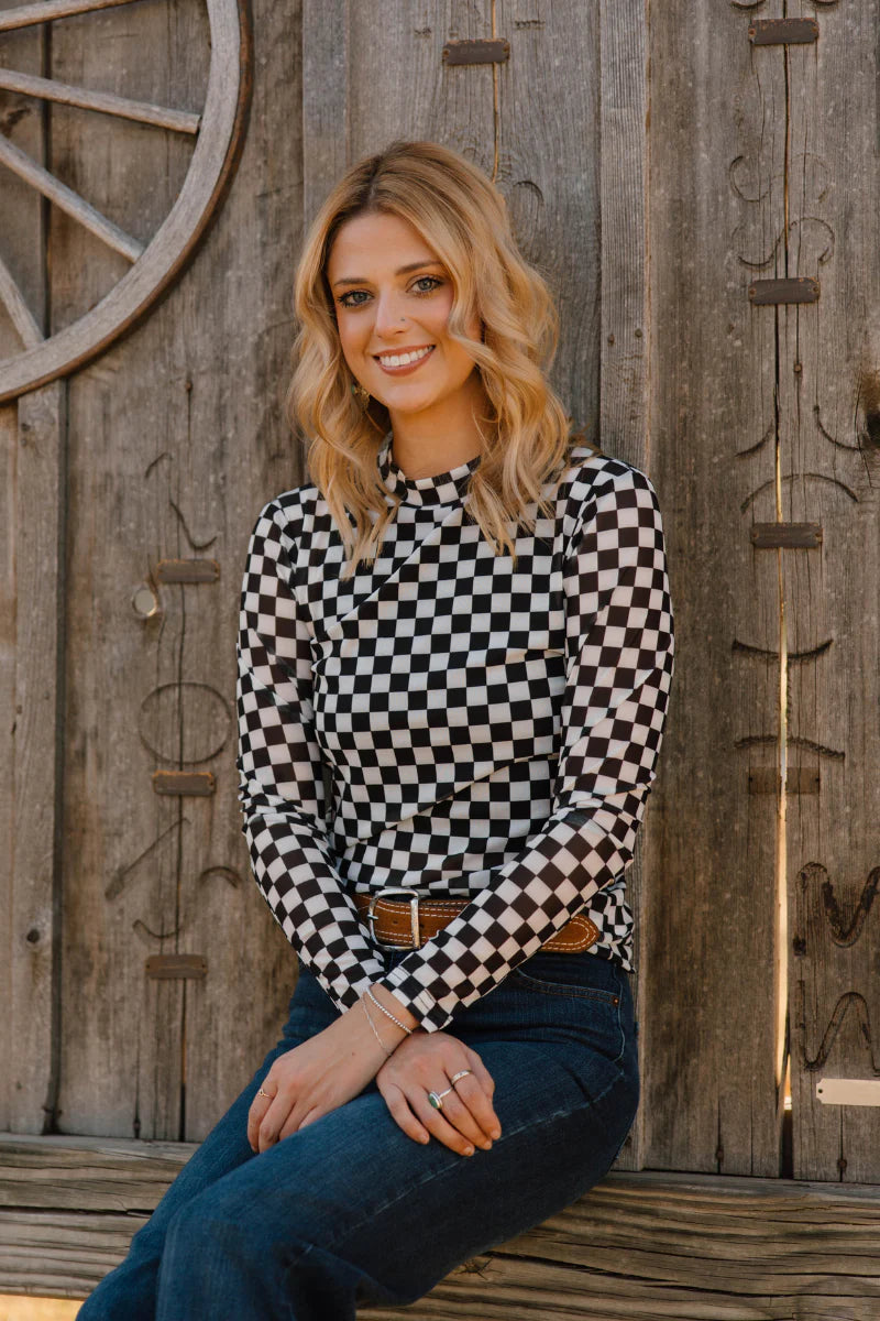 Round The Track Mesh Top