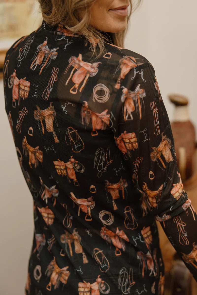 Saddle Room Mesh Top