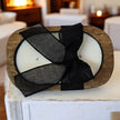 Handcrafted Wooden Dough Bowl Candle