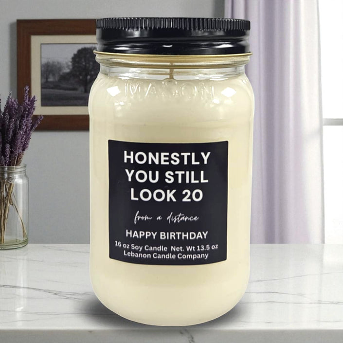 Funny Birthday Looking Good Candle