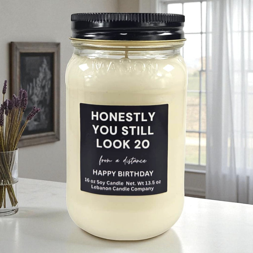 Funny Birthday Looking Good Candle