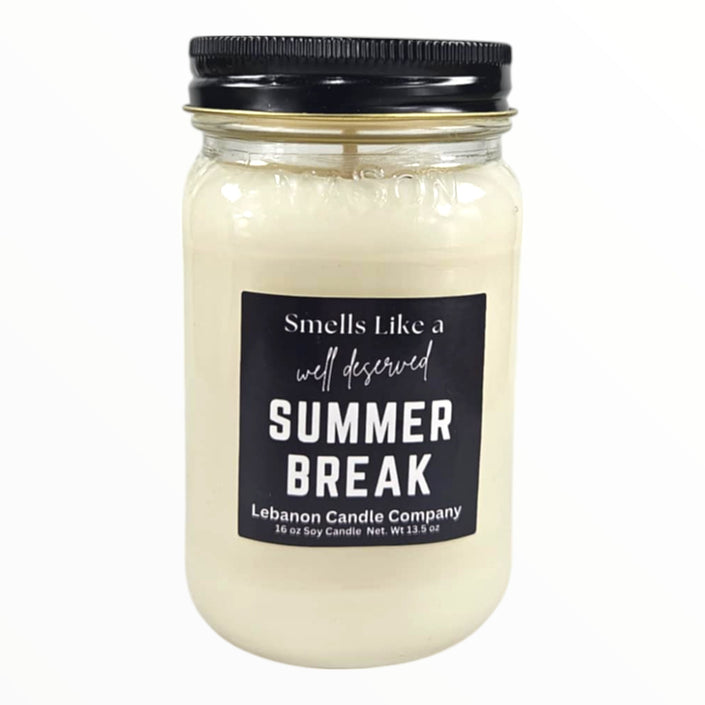 Funny Teacher Summer Break Candle