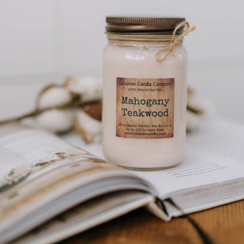 Mahogany Teakwood Candle