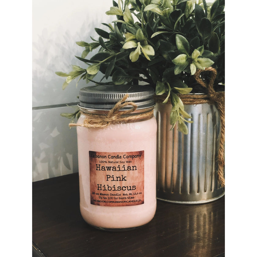 Hawaiian Pink Hibiscus Candle