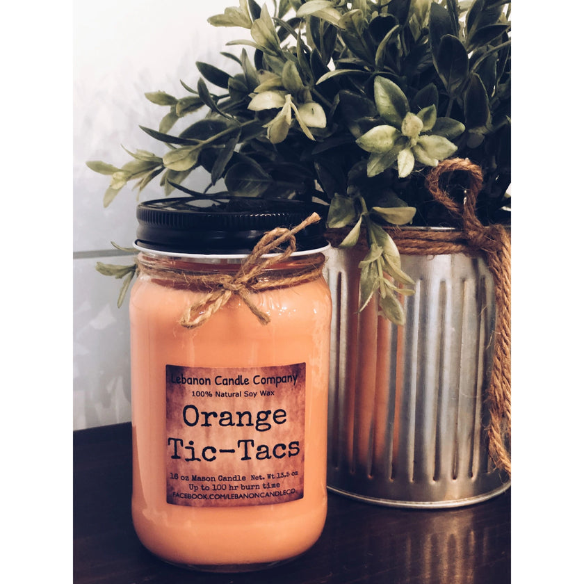 Orange Tic-Tacs Candle