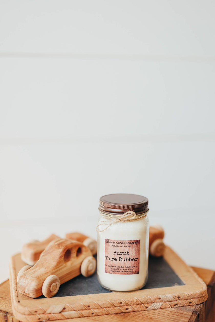 Burnt Tire Rubber Candle