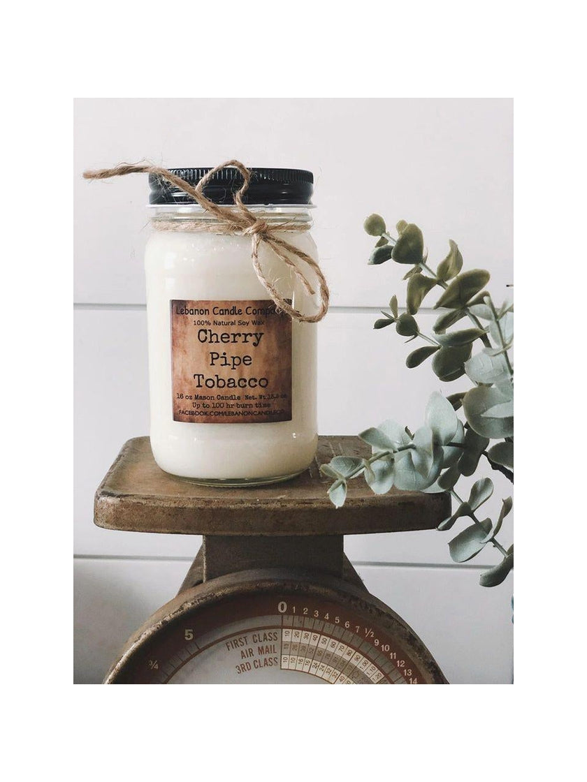 Cherry Pipe Tobacco Candle