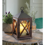 Weathered Espresso Wooden Lantern Candle Warmer