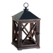 Weathered Espresso Wooden Lantern Candle Warmer