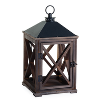 Weathered Espresso Wooden Lantern Candle Warmer