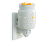 White Hobnail Plug-in Warmer