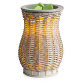 Gray Washed Wicker Warmer