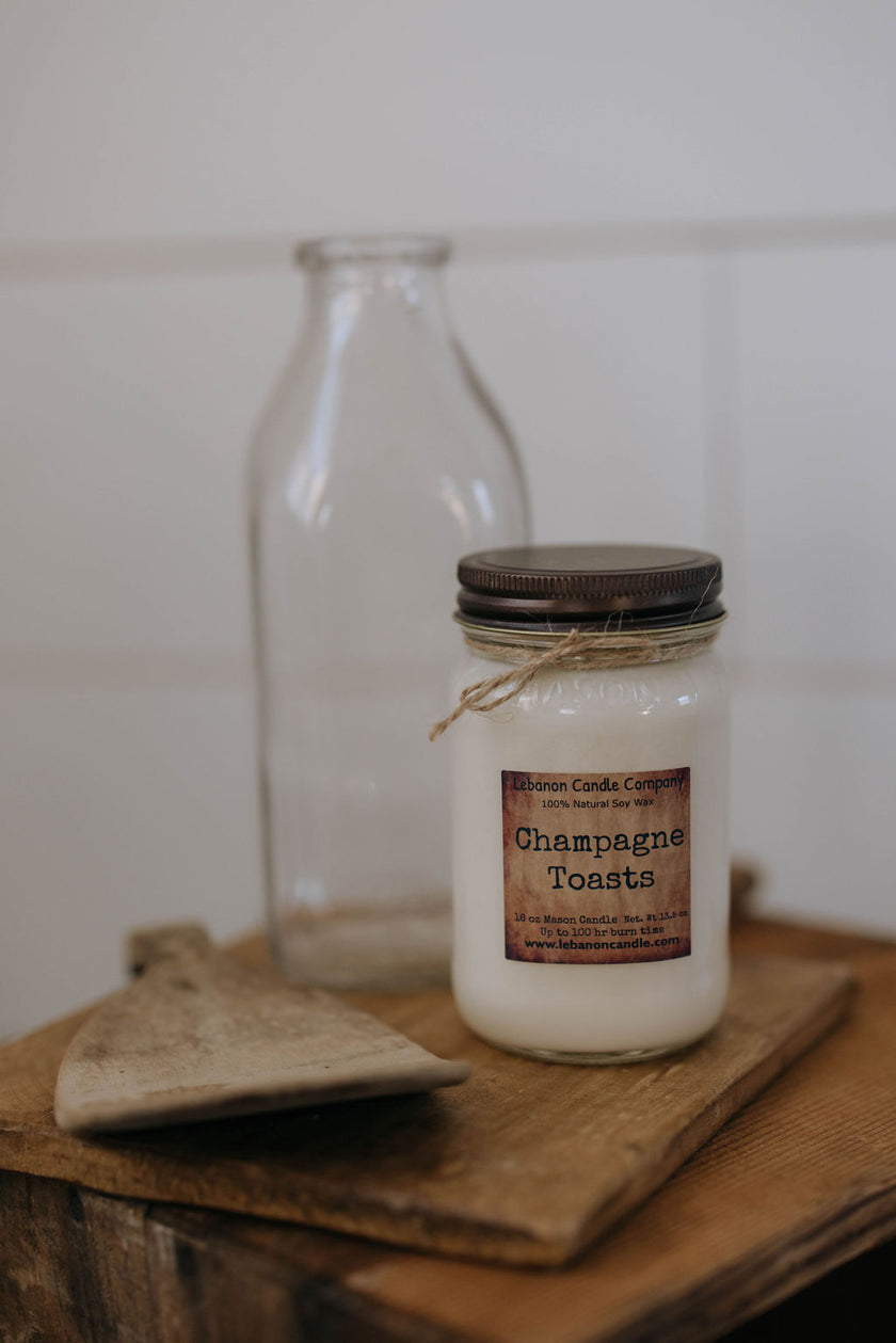 Champagne Toasts Candle