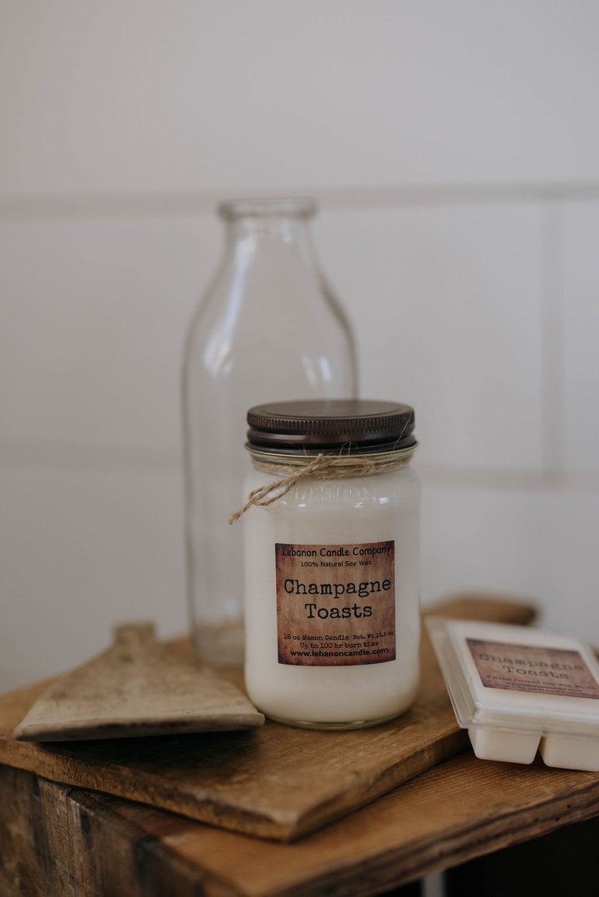 Champagne Toasts Candle